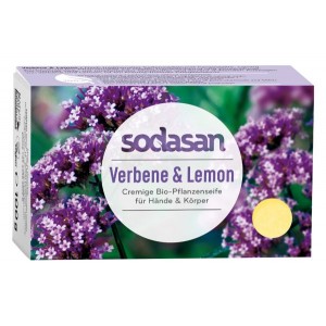 Sodasan, Organic Мило-крем Verbena для обличчя Вербена та Лимон, 100 г