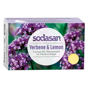 Sodasan, Organic Мило-крем Verbena для обличчя Вербена та Лимон, 100 г Sodasan, Organic Мило-крем Verbena для обличчя Вербена та Лимон, 100 г