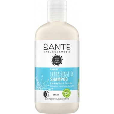 Sante, БІО-Шампунь Extra Sensitiv для чутливої ​​шкіри голови Алое Віра і Бісаболол (для всієї родини), 250мл