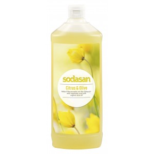 Sodasan, Органическое мыло Citrus-Olive жидкое, бактерицидное с цитрусовым и оливковым маслами Содасан, 1000 мл (без дозатора)