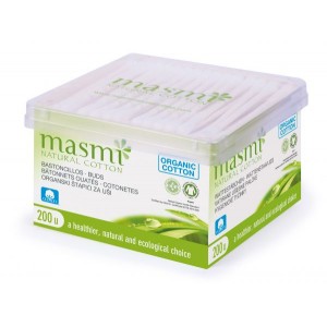 MASMI, Органические гигиенические ушные палочки, 200 шт