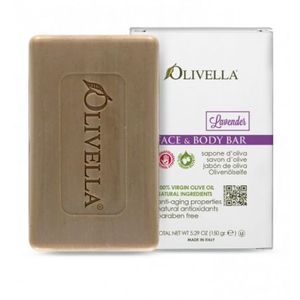 OLIVELLA, Мыло для лица и тела Лаванда на основе оливкового масла, 150г OLIVELLA, Мыло для лица и тела Лаванда на основе оливкового масла, 150г