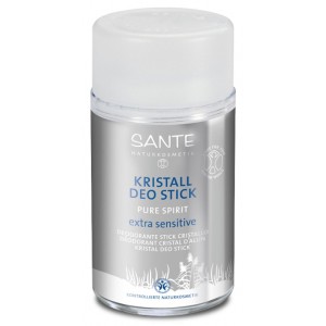 Sante, БІО-Дезодорант cухой Crystal для надчутливої шкіри неароматизований, 50 мл Sante, БІО-Дезодорант cухой Crystal для надчутливої шкіри неароматизований, 50 мл