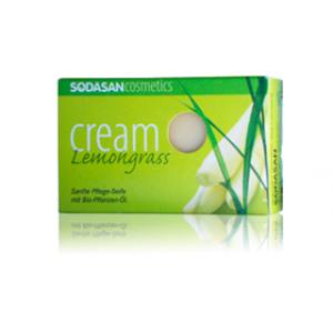 Sodasan, Organic Мило-крем Lemongrass для особи з маслами лемонграсу і імбиру, 100 г