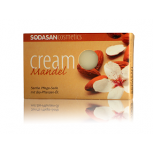 Sodasan, Organic Мило-крем Almond для обличчя з оліями Мигдалю та Авокадо,100 г Sodasan, Organic Мило-крем Almond для обличчя з оліями Мигдалю та Авокадо,100 г