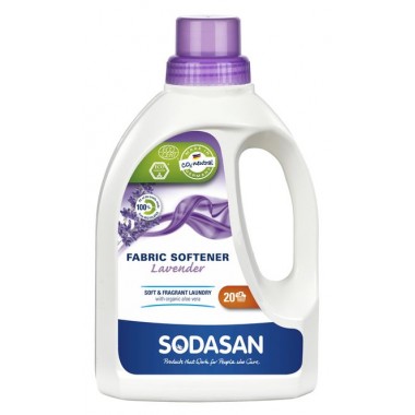 Sodasan, Organic Органический Смягчитель / Ополаскиватель тканей Fabric Softener ЛАВАНДА для быстрой глажки, 0,75 л = 20 циклов стирки