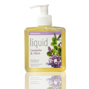 Sodasan, Органическое мыло Lavender-Olive жидкое, успокаивающее, с лавандовым и оливковым маслами Содасан, 300 мл (c дозатором) Sodasan, Органическое мыло Lavender-Olive жидкое, успокаивающее, с лавандовым и оливковым маслами Содасан, 300 мл (c дозатором)