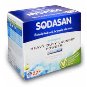 Sodasan, Органічний порошок-концентрат пральний Heavy Duty для сильних забруднень, для білих і кольорових речей, з пом'якшувачем води і кисневим відбілювачем Содасан (40 ° -95 °), 1010г